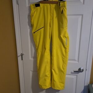 KARBON Vibrant Yellow Men's Snow Pants. Size XL